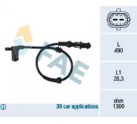 Датчик, частота вращения колеса FAE 78077 78077 FAE - купить в магазине запчастей по Украине