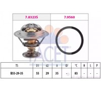 Термостат, охлаждающая жидкость FACET 7.8323 78323 FACET - купить в магазине запчастей по Украине