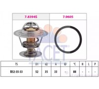 Термостат, охлаждающая жидкость FACET 7.8483 78483 FACET - купить в магазине запчастей по Украине