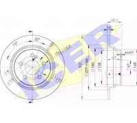 Тормозной диск ICER 78BD0413-2 78BD04132 ICER - купить в магазине запчастей по Украине