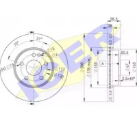 Тормозной диск ICER 78BD0415-2 78BD04152 ICER - купить в магазине запчастей по Украине