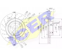 Тормозной диск ICER 78BD0419-1 78BD04191 ICER - купить в магазине запчастей по Украине