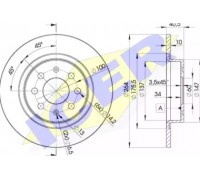 Тормозной диск ICER 78BD0592-2 78BD05922 ICER - купить в магазине запчастей по Украине
