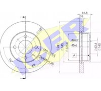 Тормозной диск ICER 78BD1008-2 78BD10082 ICER - купить в магазине запчастей по Украине
