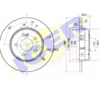 Тормозной диск ICER 78BD1213-2 78BD12132 ICER - купить в магазине запчастей по Украине