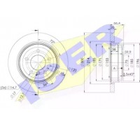 Тормозной диск ICER 78BD1974-2 78BD19742 ICER - купить в магазине запчастей по Украине
