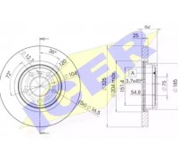 Тормозной диск ICER 78BD2217-2 78BD22172 ICER - купить в магазине запчастей по Украине