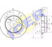 Тормозной диск ICER 78BD2315-2 78BD23152 ICER - купить в магазине запчастей по Украине