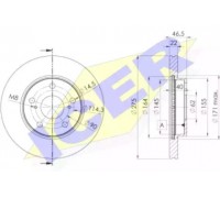 Тормозной диск ICER 78BD2890-2 78BD28902 ICER - купить в магазине запчастей по Украине