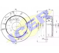 Тормозной диск ICER 78BD2905-2 78BD29052 ICER - купить в магазине запчастей по Украине