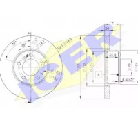 Тормозной диск ICER 78BD3405-2 78BD34052 ICER - купить в магазине запчастей по Украине