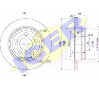 Тормозной диск ICER 78BD3418-2 78BD34182 ICER - купить в магазине запчастей по Украине