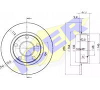 Тормозной диск ICER 78BD4062-2 78BD40622 ICER - купить в магазине запчастей по Украине
