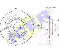 Тормозной диск ICER 78BD4620-2 78BD46202 ICER - купить в магазине запчастей по Украине