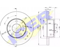 Тормозной диск ICER 78BD4680-2 78BD46802 ICER - купить в магазине запчастей по Украине
