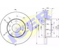Тормозной диск ICER 78BD4681-2 78BD46812 ICER - купить в магазине запчастей по Украине