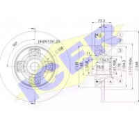 Тормозной диск ICER 78BD5023-1 78BD50231 ICER - купить в магазине запчастей по Украине
