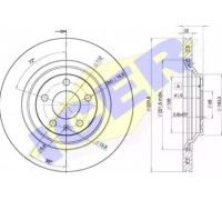 Тормозной диск ICER 78BD5314-2 78BD53142 ICER - купить в магазине запчастей по Украине