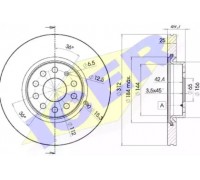 Тормозной диск ICER 78BD5618-2 78BD56182 ICER - купить в магазине запчастей по Украине