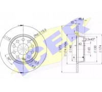 Тормозной диск ICER 78BD5637-2 78BD56372 ICER - купить в магазине запчастей по Украине