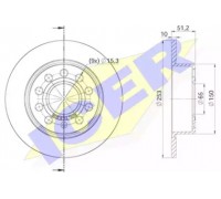 Тормозной диск ICER 78BD5640-2 78BD56402 ICER - купить в магазине запчастей по Украине