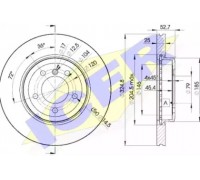 Тормозной диск ICER 78BD6071-2 78BD60712 ICER - купить в магазине запчастей по Украине