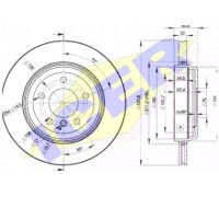 Тормозной диск ICER 78BD6073-2 78BD60732 ICER - купить в магазине запчастей по Украине