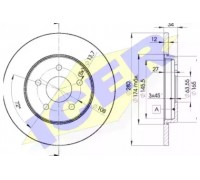 Тормозной диск ICER 78BD6768-2 78BD67682 ICER - купить в магазине запчастей по Украине