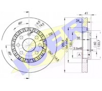 Тормозной диск ICER 78BD9042-2 78BD90422 ICER - купить в магазине запчастей по Украине