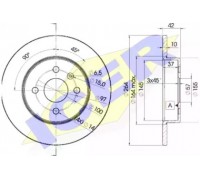 Тормозной диск ICER 78BD9116-2 78BD91162 ICER - купить в магазине запчастей по Украине