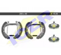 Комплект тормозных колодок ICER 79KT0003 C 79KT0003C ICER - купить в магазине запчастей по Украине