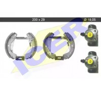 Комплект тормозных колодок ICER 79KT0037 C 79KT0037C ICER - купить в магазине запчастей по Украине
