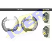 Комплект тормозных колодок ICER 79KT0041 C 79KT0041C ICER - купить в магазине запчастей по Украине