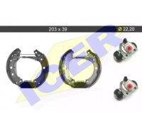 Комплект тормозных колодок ICER 79KT0053 C 79KT0053C ICER - купить в магазине запчастей по Украине