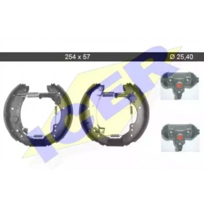 Комплект тормозных колодок 79KT0078C ICER - купить в магазине запчастей по Украине