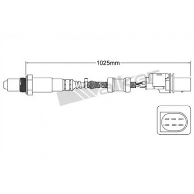 Лямбда-зонд 80095005 WALKER PRODUCTS - купить в магазине запчастей по Украине
