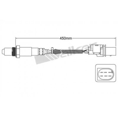 Лямбда-зонд 80095008 WALKER PRODUCTS - купить в магазине запчастей по Украине