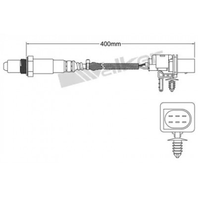 Лямбда-зонд 80095017 WALKER PRODUCTS - купить в магазине запчастей по Украине