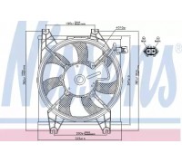 Вентилятор, конденсатор кондиционера NISSENS 85086 85086 NISSENS - купить в магазине запчастей по Украине