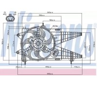 Вентилятор, охлаждение двигателя NISSENS 85160 85160 NISSENS - купить в магазине запчастей по Украине