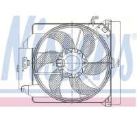 Вентилятор, охлаждение двигателя NISSENS 85261 85261 NISSENS - купить в магазине запчастей по Украине