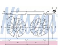 Вентилятор, охлаждение двигателя NISSENS 85269 85269 NISSENS - купить в магазине запчастей по Украине