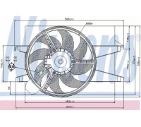 Вентилятор, охлаждение двигателя NISSENS 85579 85579 NISSENS - купить в магазине запчастей по Украине