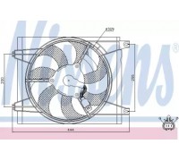 Вентилятор, охлаждение двигателя NISSENS 85587 85587 NISSENS - купить в магазине запчастей по Украине