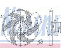 Вентилятор, охлаждение двигателя NISSENS 85666 85666 NISSENS - купить в магазине запчастей по Украине