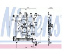 Вентилятор, охлаждение двигателя NISSENS 85711 85711 NISSENS - купить в магазине запчастей по Украине
