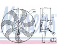 Вентилятор, охлаждение двигателя NISSENS 85725 85725 NISSENS - купить в магазине запчастей по Украине