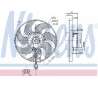 Вентилятор, охлаждение двигателя NISSENS 85761 85761 NISSENS - купить в магазине запчастей по Украине