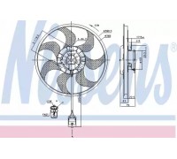 Вентилятор, охлаждение двигателя NISSENS 85777 85777 NISSENS - купить в магазине запчастей по Украине