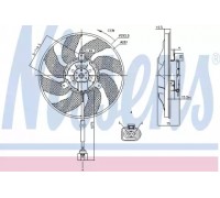 Вентилятор, охлаждение двигателя NISSENS 85806 85806 NISSENS - купить в магазине запчастей по Украине